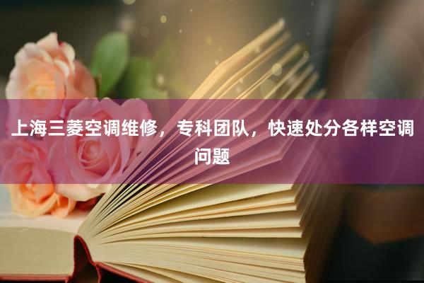 上海三菱空调维修，专科团队，快速处分各样空调问题